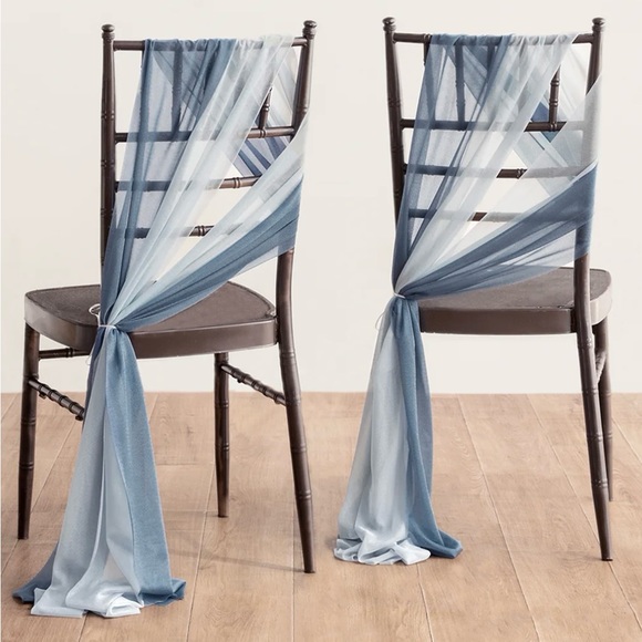 Ling’s Moments Accents Lings Moments Chair Decor In Dusty Blue